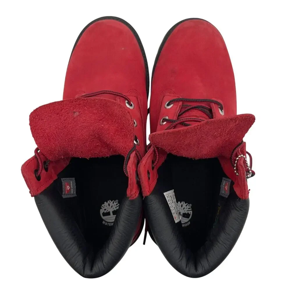 Timberland Premium Boot Primaloft 200g Leather Slip Resistant Red Us Size 6.5